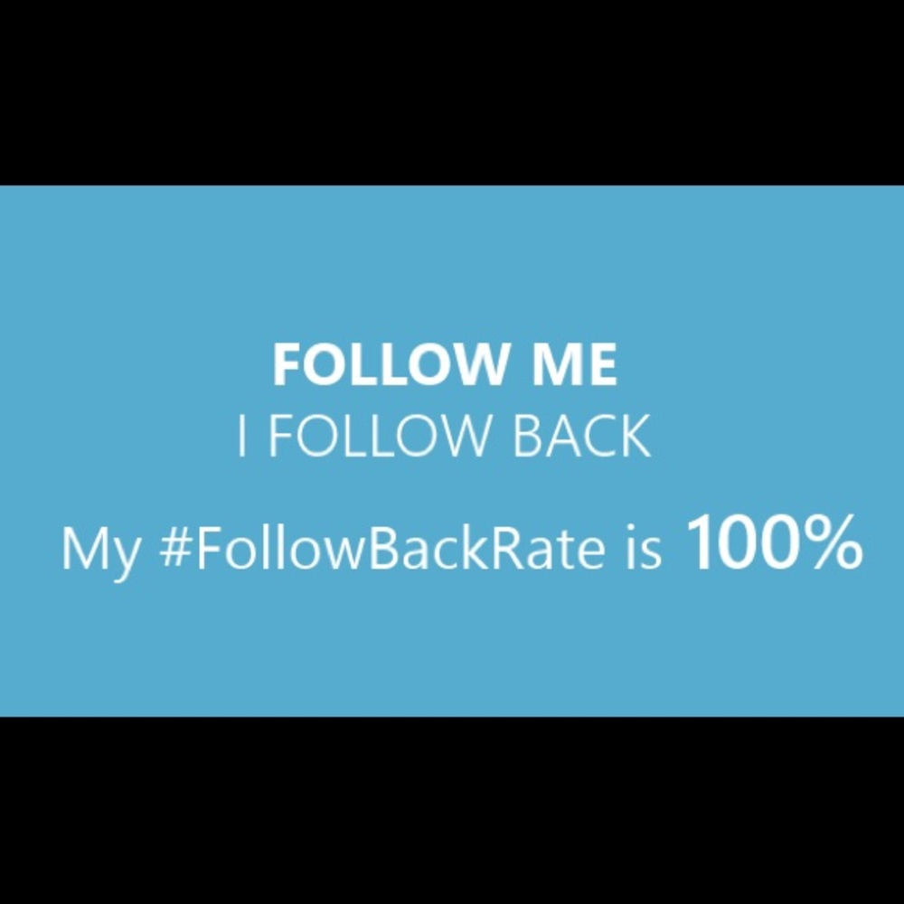 Follow me and I will follow you back ❤️
